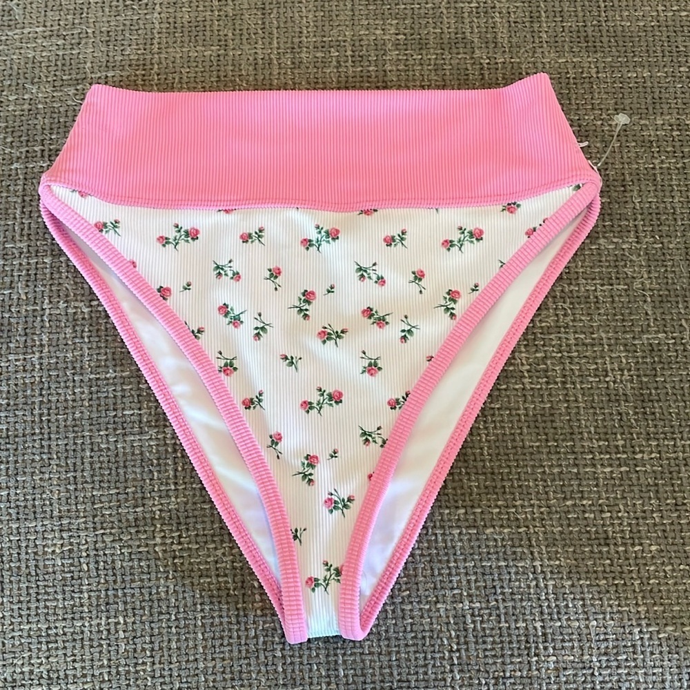 NWT BEACH RIOT Emmy High-Waisted Bikini Bottoms! - Picture 4 of 8